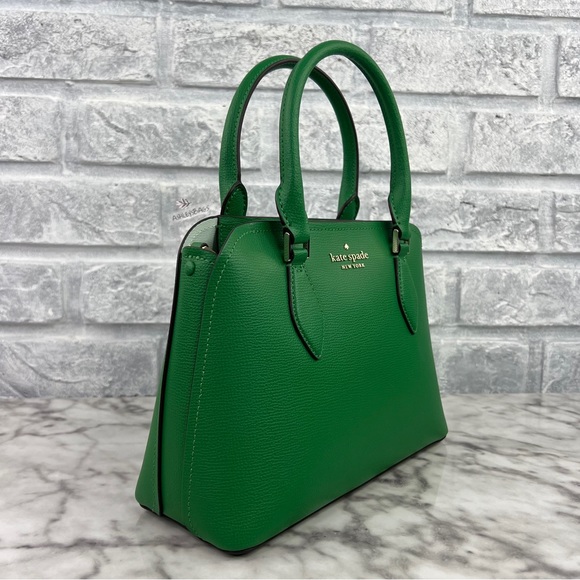Kate Spade Darcy Small Satchel Crossbody In Green Bean - Picture 3 of 12